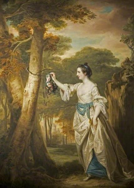 Francis Cotes, R.a. Mary Colby, As 'emma, The Nut-brown Maid'