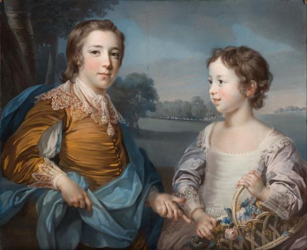 Portrait Of Joseph Gulston And His Brother John Gulston by Francis Cotes, R.a.