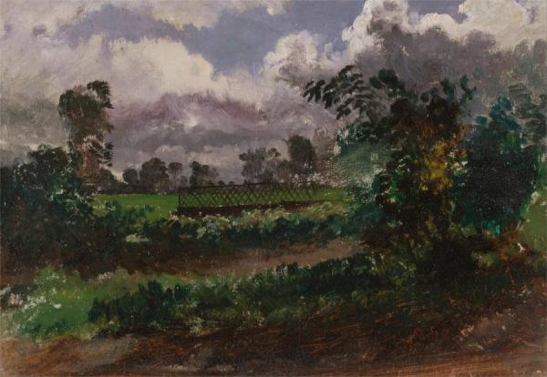 A View Across The Artist's Garden From His House At Exmouth, Devonshire,mid 19th Century by Francis Danby Oil Painting Reproductions