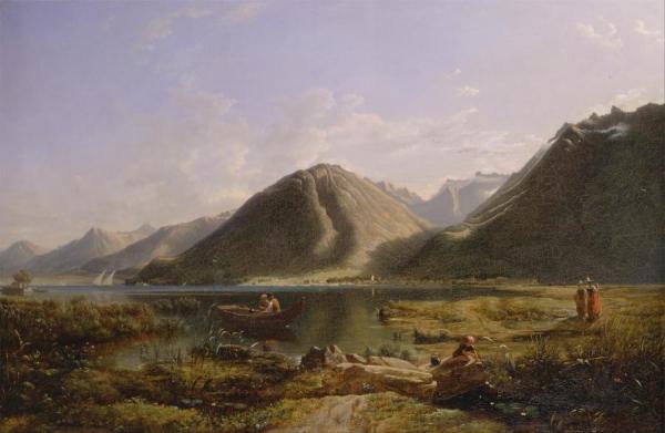 End Of Lake Geneva, 1835 by Francis Danby
