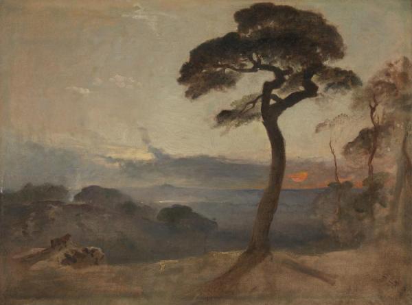 Hampstead Heath, Sunset, Circa 1845 by Francis Danby
