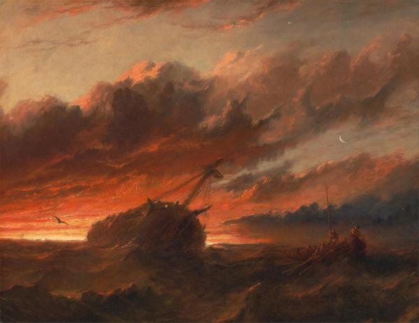 Shipwreck, Circa 1850 by Francis Danby