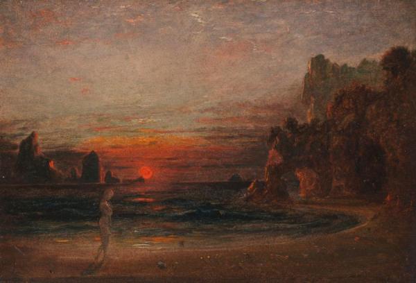 Study For Calypso's Grotto, Circa 1843 by Francis Danby Oil Painting Reproductions