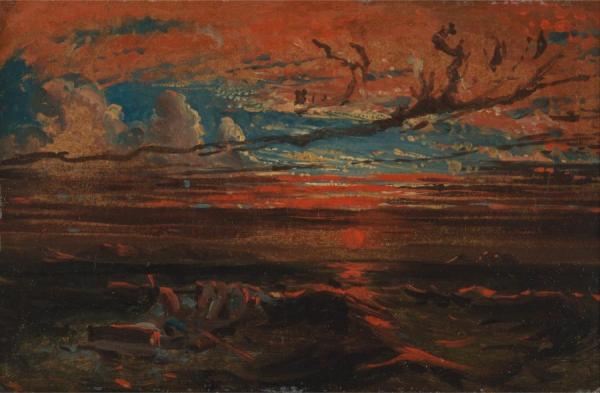 Sunset At Sea After A Storm, Circa 1824 by Francis Danby