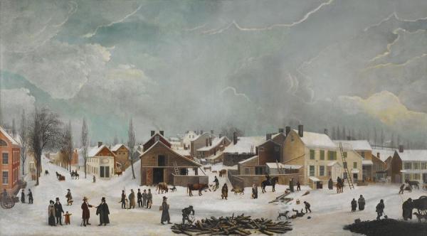 Francis Guy Winter Scene In Brooklyn, 1820