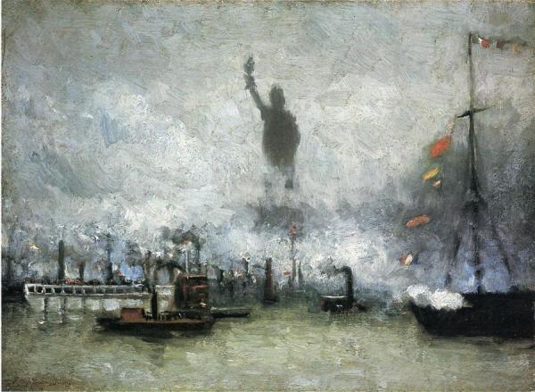 The Statue Of Liberty by Francis Hopkinson Smith Oil Painting Reproductions