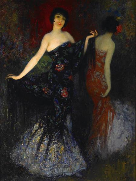 Spanish Color Fantasy by Francis Luis Mora Oil Painting Reproductions