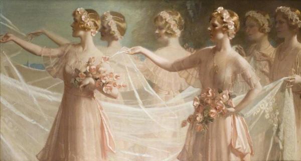 The Bridal Train by Francis Owen Salisbury Oil Painting Reproductions