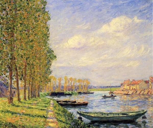 A Canal At St. Mammes by Francis Picabia Oil Painting Reproductions