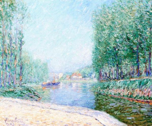 Along The Yonne, Autumn Effect by Francis Picabia