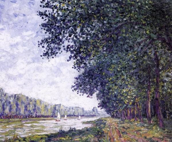 Banks Of The Orne At Benouville by Francis Picabia