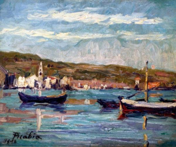 Boats In The Port by Francis Picabia