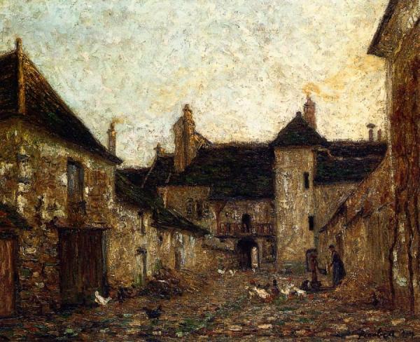 Farmyard In Moret, Evening by Francis Picabia