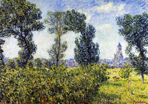 L'eglise De Ouistreham, Effet De Soleil by Francis Picabia