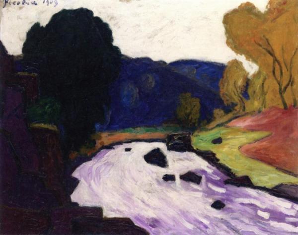Landscape With Torrent by Francis Picabia