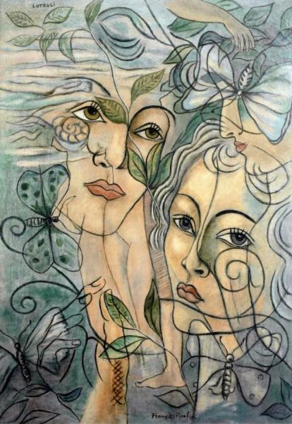 Lotruli - Visage De Olga by Francis Picabia Oil Painting Reproductions