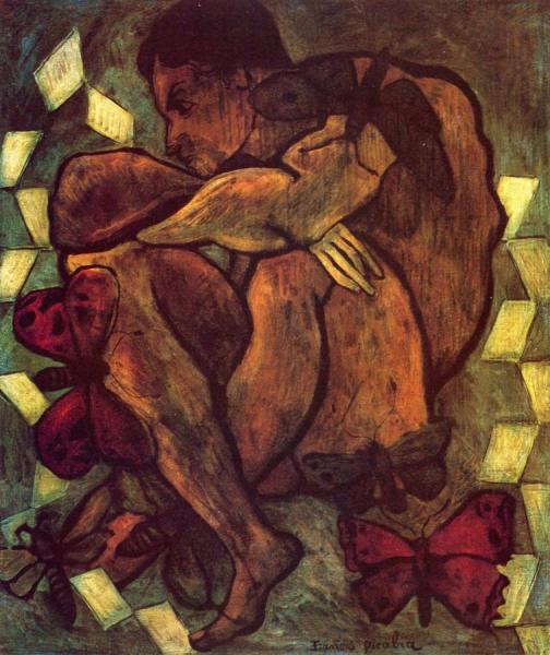 Male Nude With Butterflies by Francis Picabia