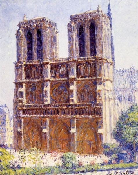 Notre Dame, The Effect Of Sunlight by Francis Picabia