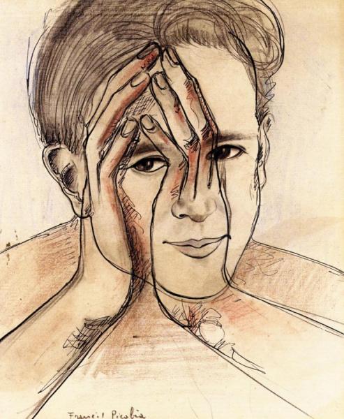 Self-portrait With Hands by Francis Picabia