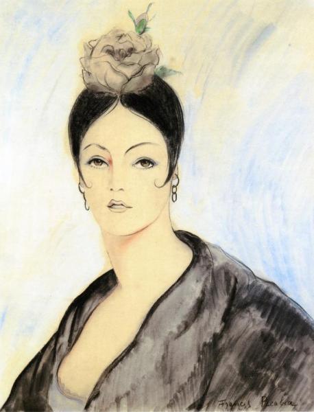 Spanish Woman With Flower by Francis Picabia