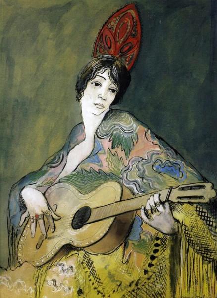 Spanish Woman With Guitar by Francis Picabia