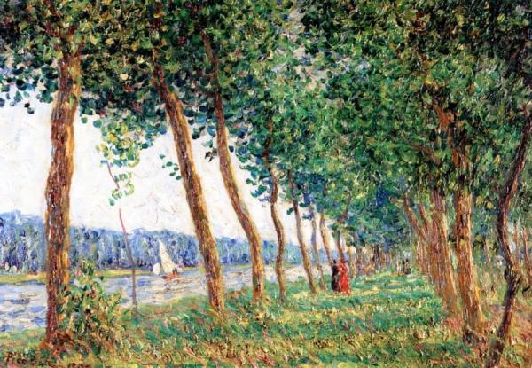 The Banks Of The Loing by Francis Picabia