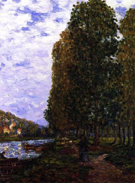 The Effect Of Autumn, Banks Of The Loing, St. Mammes by Francis Picabia