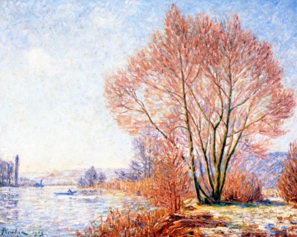 The Effect Of Snow At Moret by Francis Picabia