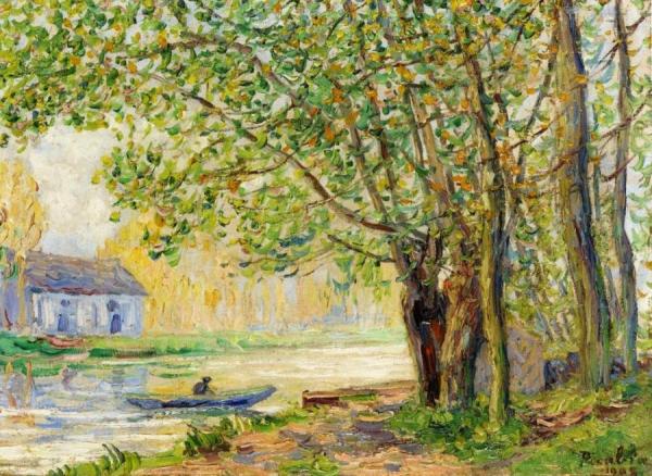 The Effect Of Sun On The Banks Of The Loing by Francis Picabia