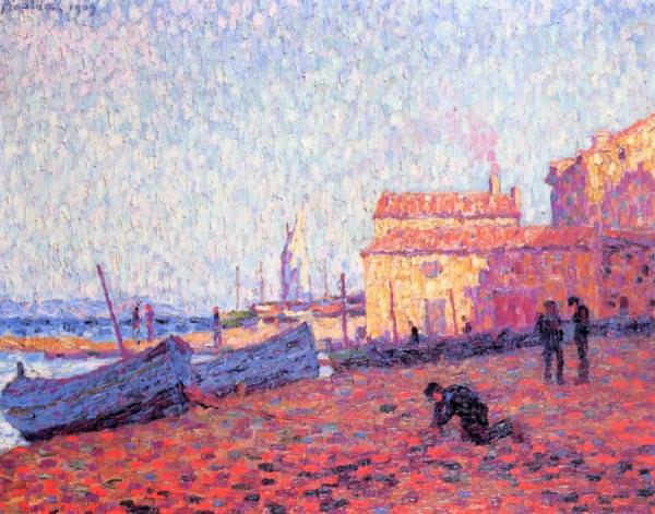 The Point Of The Port, Effect Of Sunlight, St. Tropez by Francis Picabia