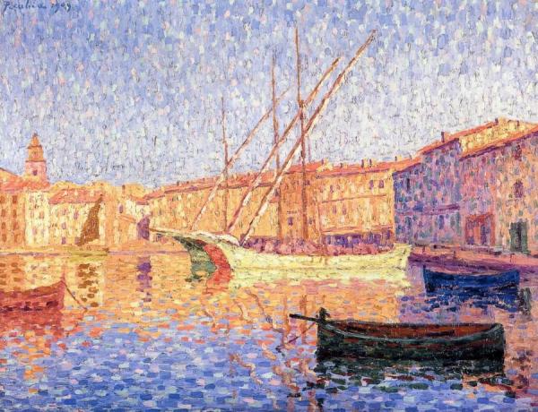 The Port Of Saint-tropez, The Effect Of Sunlight by Francis Picabia