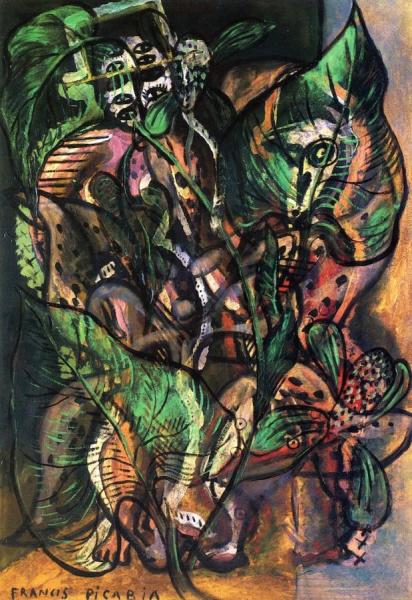 Two Transparent Figures by Francis Picabia