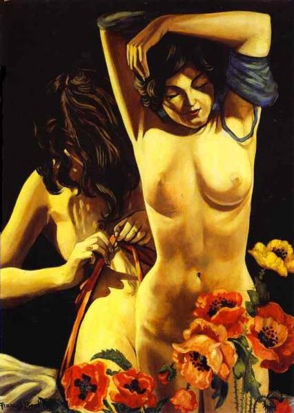 Two Women With Poppies by Francis Picabia
