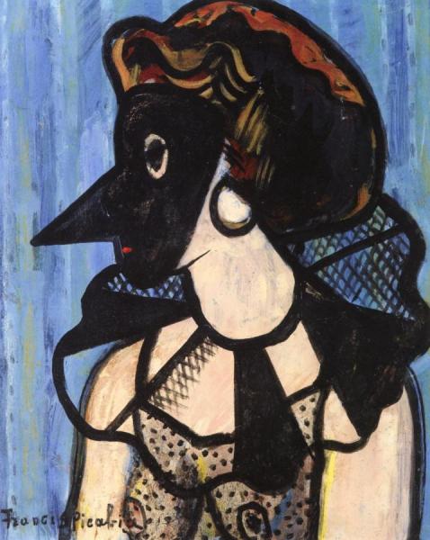 Woman In A Mask by Francis Picabia