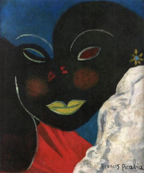 Woman's Face In Black by Francis Picabia