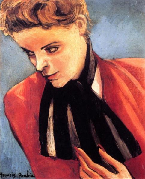 Woman With A Black Cravat by Francis Picabia