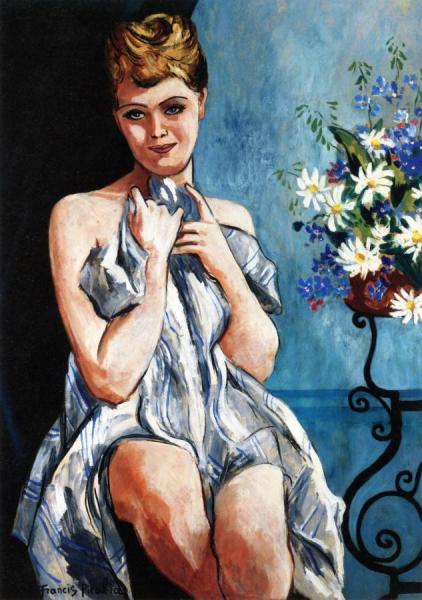 Woman With A Bouquet by Francis Picabia
