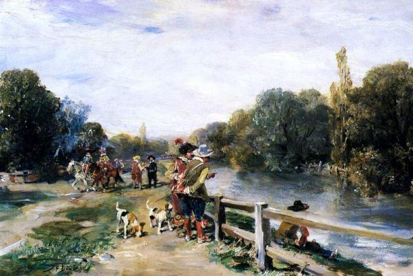 Figuras Junto Al Rio by Francisco Domingo Marques