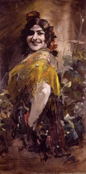 Retrato De Andaluza by Francisco Domingo Marques