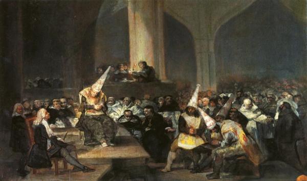 Inquisition Scene by Francisco Jose De Goya Y Lucientes