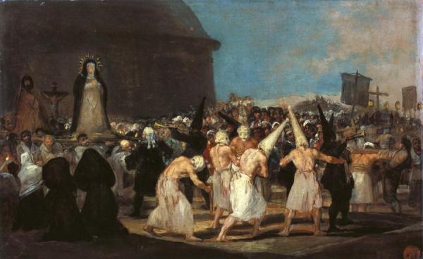 Procession Of Flagellants by Francisco Jose De Goya Y Lucientes
