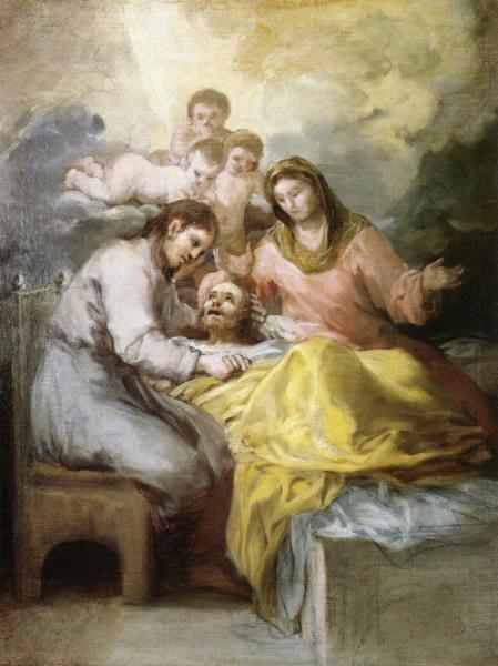 Sketch For The Death Of Saint Joseph by Francisco Jose De Goya Y Lucientes