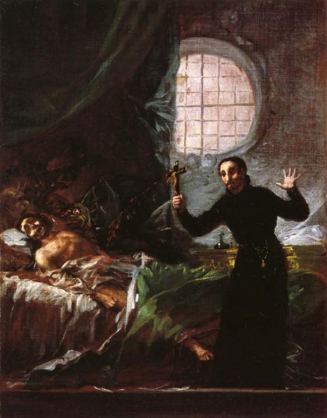 St Francis Borgia At The Deathbed Of An Impenitent by Francisco Jose De Goya Y Lucientes
