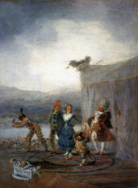 Strolling Players by Francisco Jose De Goya Y Lucientes