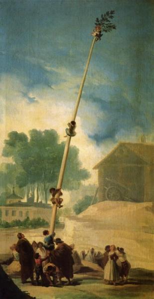 The Greased Pole by Francisco Jose De Goya Y Lucientes