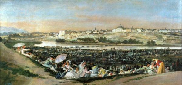 The Meadow Of San Isidro by Francisco Jose De Goya Y Lucientes