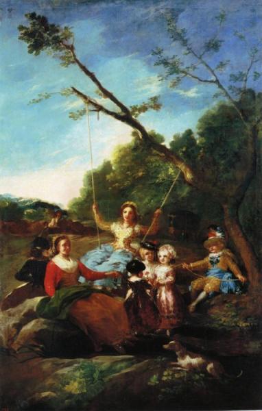 The Swing by Francisco Jose De Goya Y Lucientes
