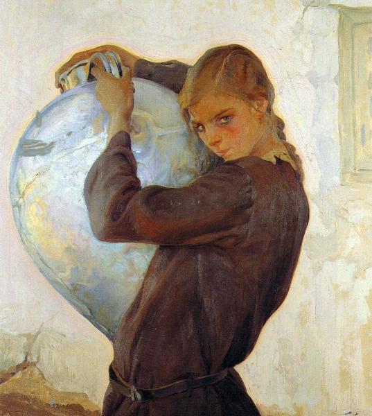 Muchacha Con Cantaro by Francisco Pons Arnau