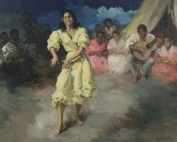 Bailadora De Flamenco by Francisco Rodriguez Sanchez Clement