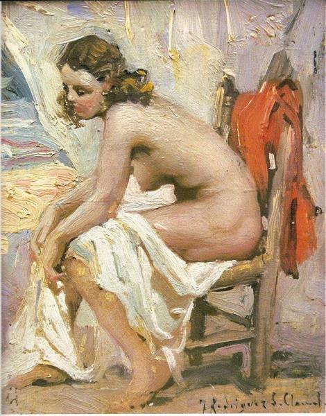 Desnudo De Mujer by Francisco Rodriguez Sanchez Clement